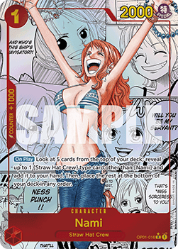 OP01-016 Nami Rare Alternative Manga (PRB01)