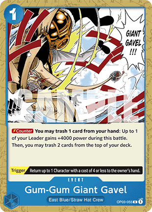 Gum-Gum Giant Gavel (OP03-055) (V.1)