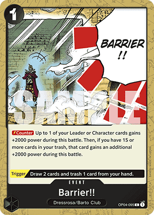 Barrier!! (OP04-095) (V.1)