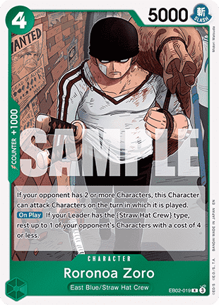 EB02-019 Roronoa Zoro