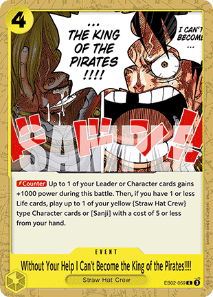 Without Your Help I Can't Become the King of the Pirates!!!! (EB02-059)