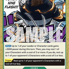 Demonic Aura Nine-Sword Style Asura Demon Nine Flash (OP07-036)