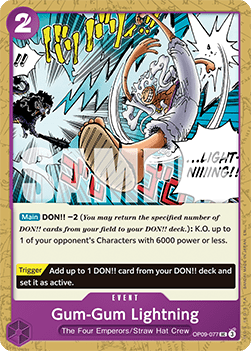 Gum-Gum Lightning (OP09-077) (V.1)