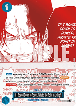 If I Bowed Down to Power, What's the Point in Living? (OP13-057) (V.1)