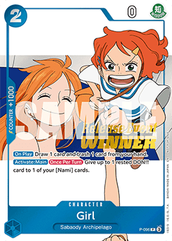P-096 Jeune fille stamp WINNER Scellé