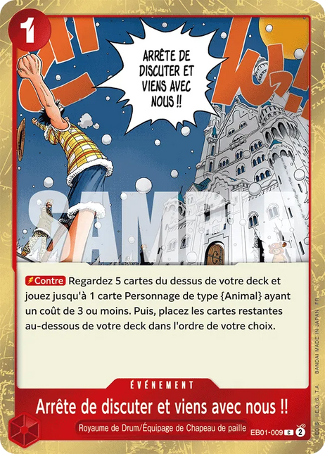 EB01-009 Arrête de discuter et viens avec nous !! Foil Version x4 (PRB02)