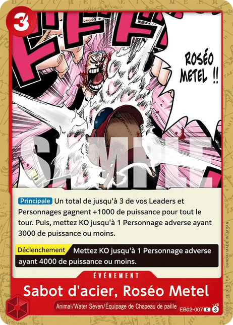 EB02-007 Sabot d'acier, Roséo Metel