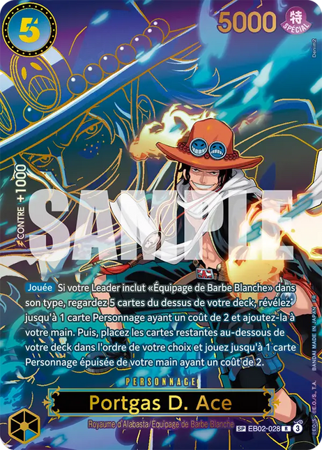 EB02-028 Portgas D. Ace SP Card