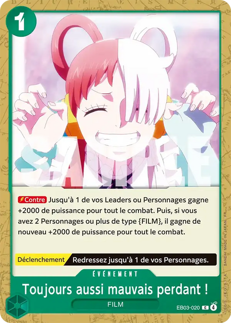 EB03-020 Toujours aussi mauvais perdant ! x4