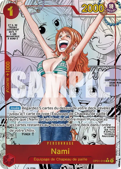 OP01-016 Nami Rare Alternative Manga (PRB01)