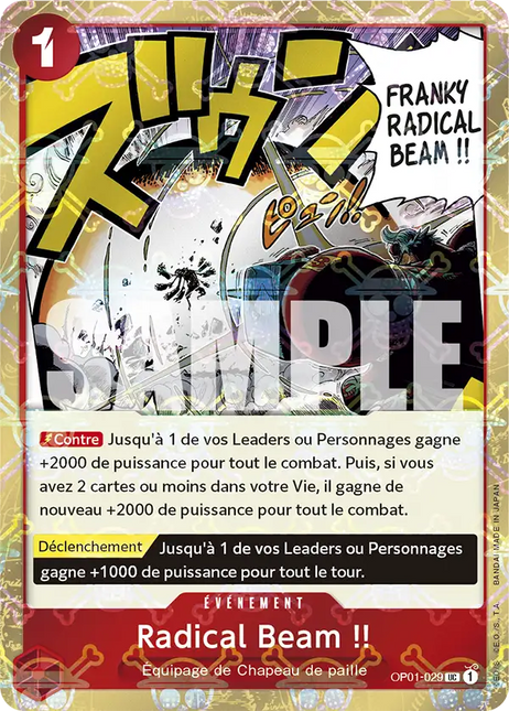 OP01-029 Radical Beam !! (PRB01 Foil Version)