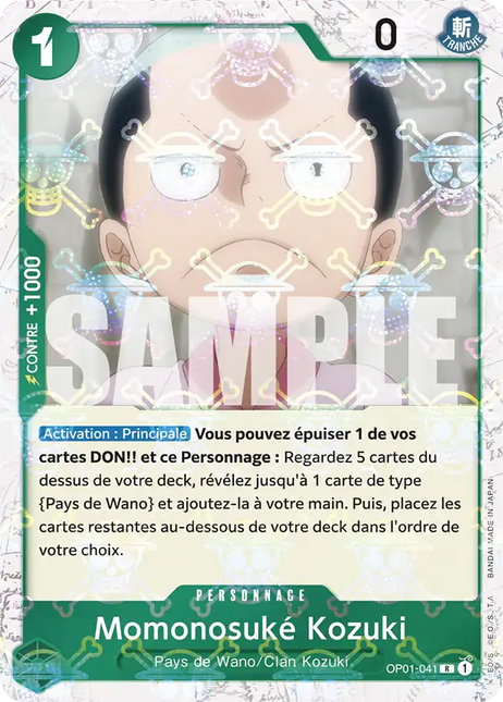 OP01-041 Momonosuke Kozuki (PRB01 Foil Version)