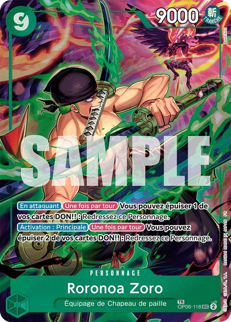 OP06-118 Roronoa Zoro TR Card