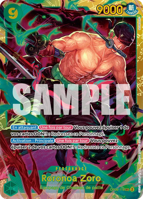 OP06-118 Roronoa Zoro Secrete Rare (PRB02)