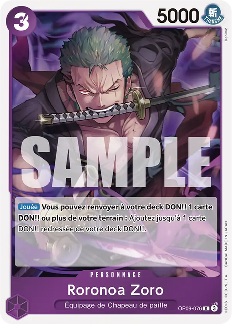 OP09-076 Roronoa Zoro x4