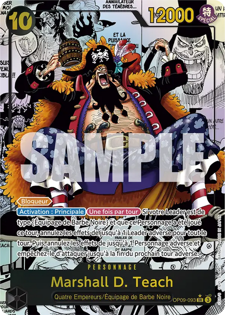 OP09-093 Marshall D. Teach SR Manga