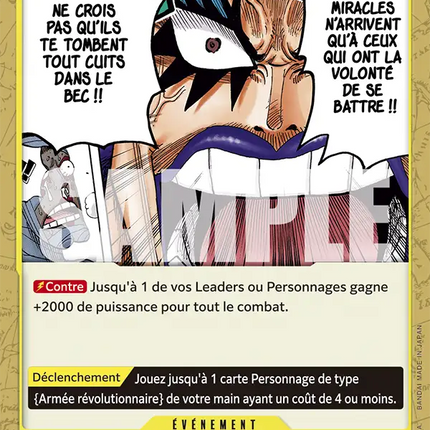 OP09-116 Les miracles n'arrivent qu'à ceux qui ont la volonté de se battre !! x4