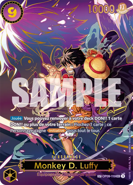 OP09-119 Monkey D. Luffy SP Card