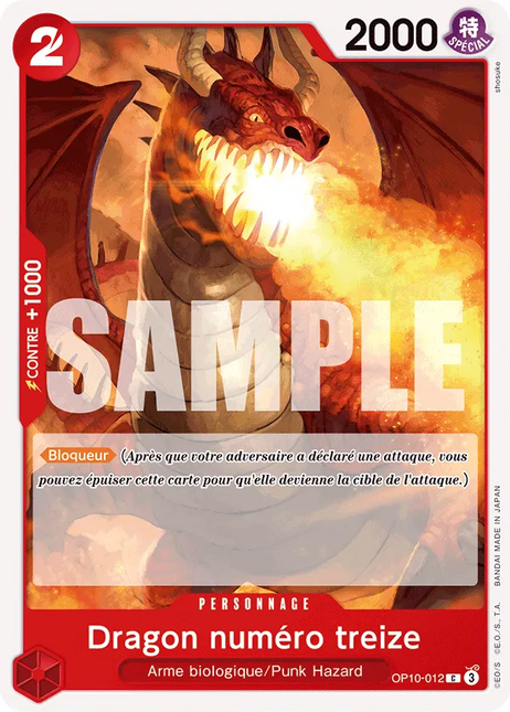 OP10-012 Dragon numéro treize x4