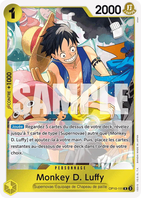 OP10-111 Monkey D. Luffy x4