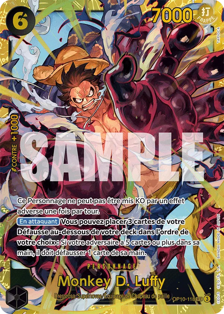 OP10-118 Monkey D. Luffy Secrete Rare