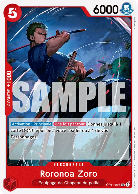 OP11-016 Roronoa Zoro x4