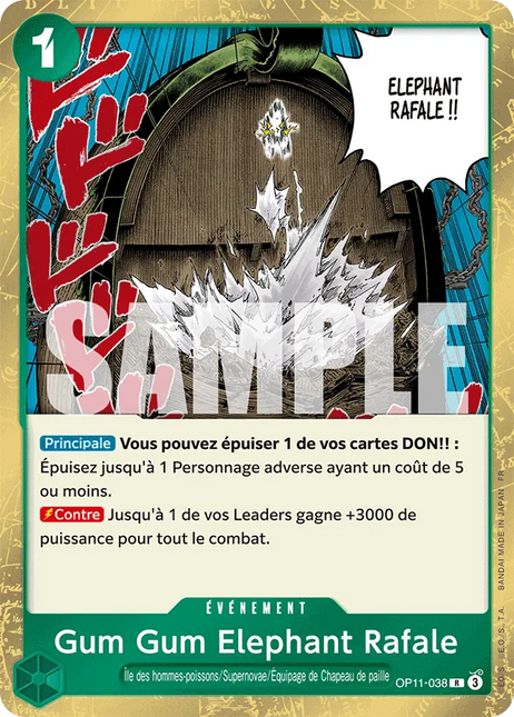 OP11-038 Gum Gum Elephant Rafale x4