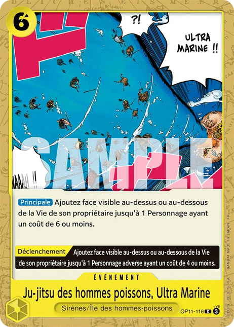 OP11-116 Ju-jitsu des hommes poissons, Ultra Marine x4