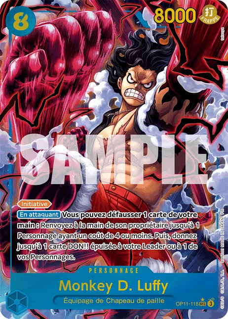 OP11-118 Monkey D. Luffy Secrete Rare Alternative