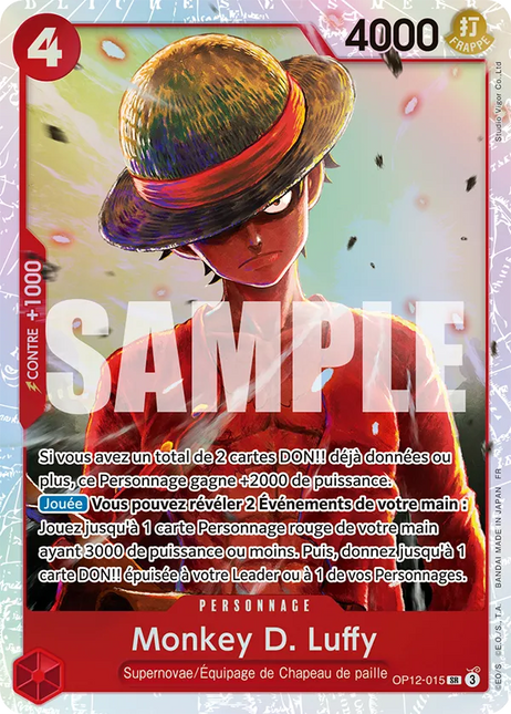 OP12-015 Monkey D. Luffy x4