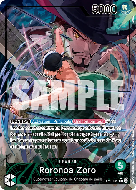 OP12-020 Roronoa Zoro Leader Alternative