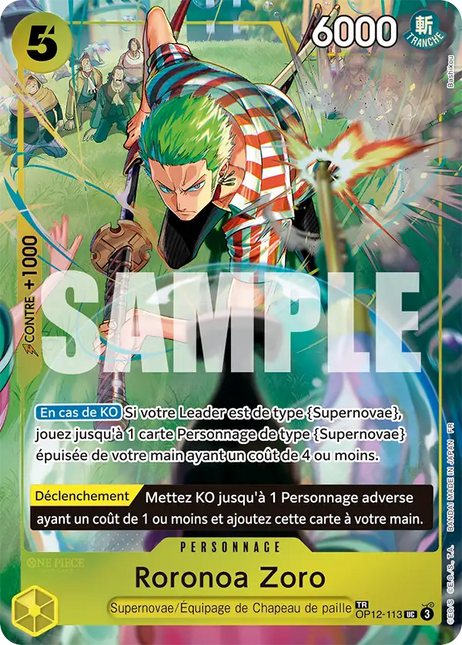 OP12-113 Roronoa Zoro TR CARD