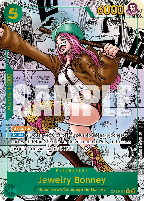 OP12-118 Jewelry Bonney Secrete Rare Manga