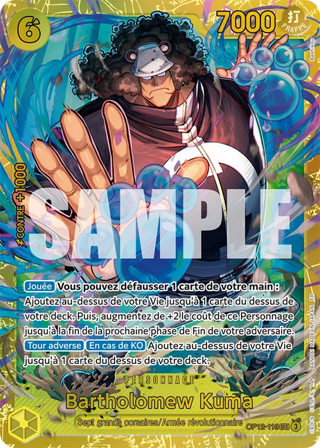 OP12-119 Bartholomew Kuma Secrete Rare