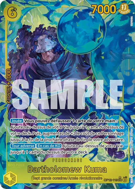 OP12-119 Bartholomew Kuma Secrete Rare Alternative