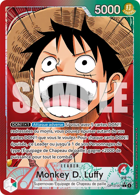 OP13-001 Monkey D. Luffy Leader Alternative