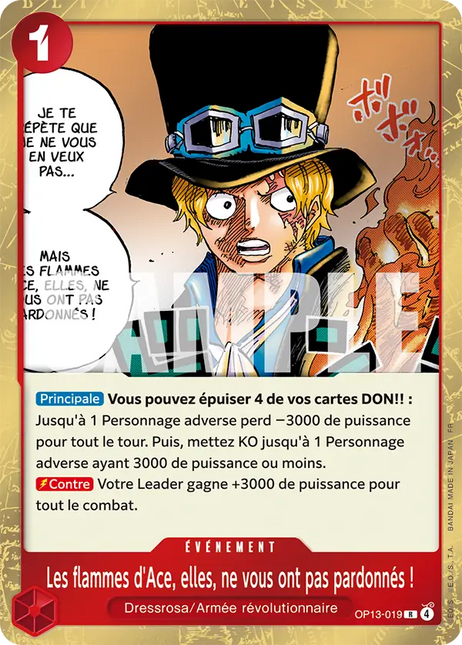 OP13-019 Les flammes d'Ace, elles, ne vous ont pas pardonnés ! x4