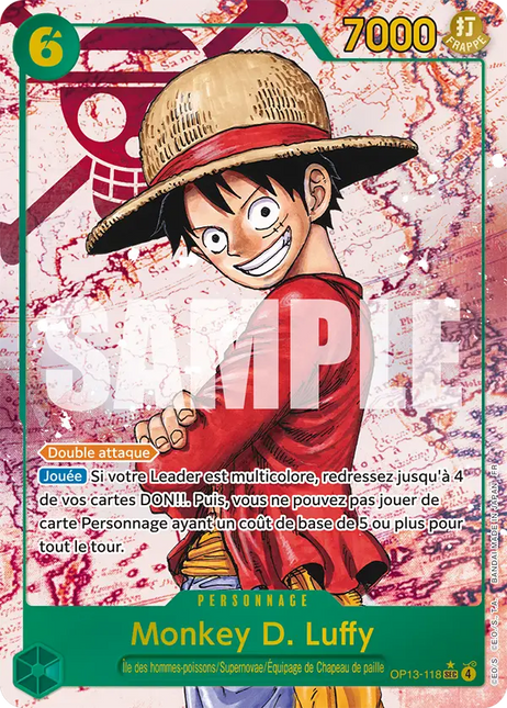 OP13-118 Monkey D. Luffy Secrete Rare Alternative