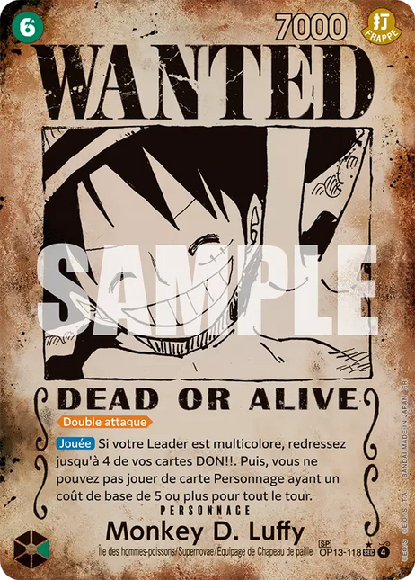OP13-118 Monkey D. Luffy SP Card