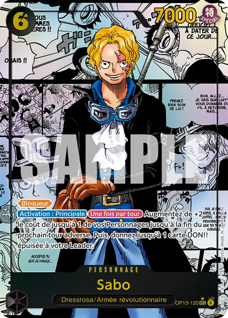 OP13-120 Sabo Secrete Rare Manga