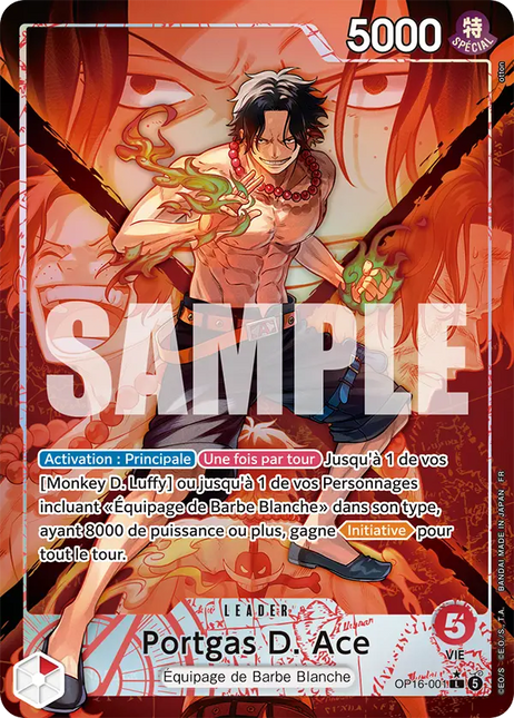 OP16-001 Portgas D. Ace Leader Alternative