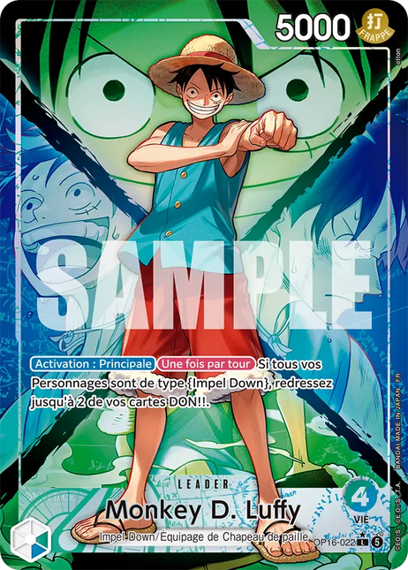 OP16-022 Monkey D. Luffy Leader Alternative
