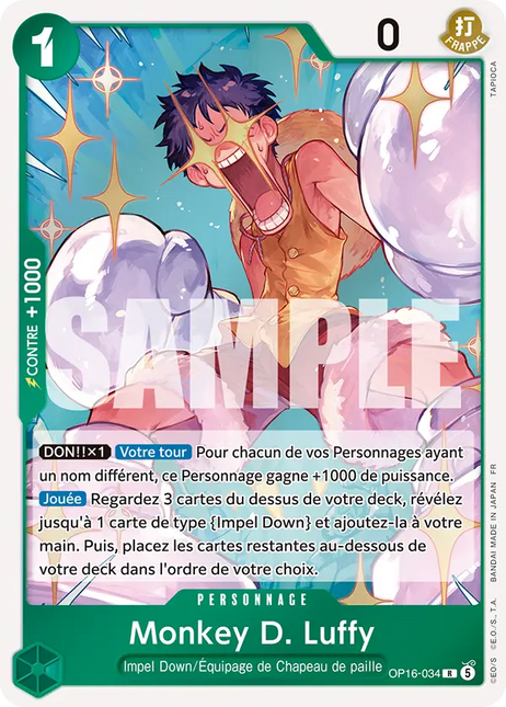 OP16-034 Monkey D. Luffy