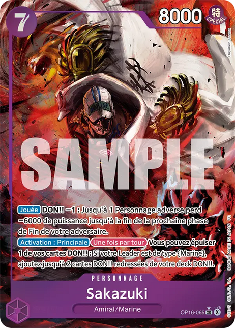OP16-065 Sakazuki — SR Alternative