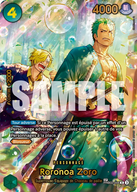 PRB02-006 Roronoa Zoro SP CARD