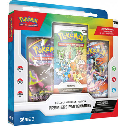 Coffret Pokémon Collection Illustration Premiers Partenaires Série 3 français