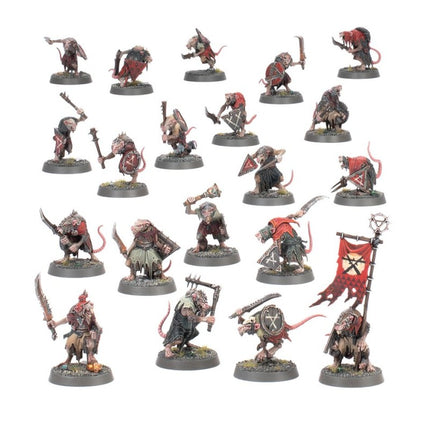 Rats des Clans Skavens, 20 figurines peintes