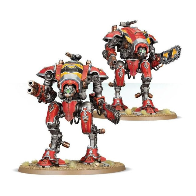 Chevaliers Armigères Hastaires (Warglaives), 2 figurines peintes