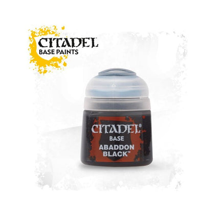 Pot de peinture Base Abaddon Black 12 ml