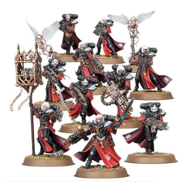 Battle Sisters Squad Adepta Sororitas, 10 Sœurs et Chérubin peints